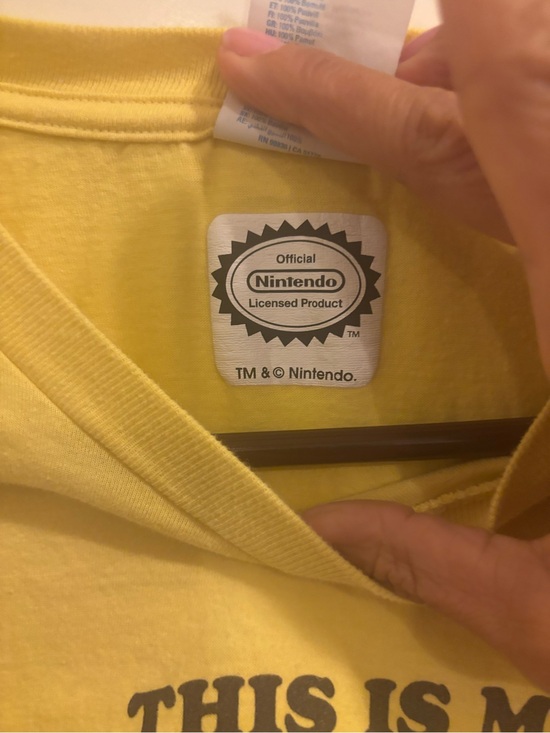 Nintendo Other - Official Nintendo Yellow Graphic Tee Wario Sz M
